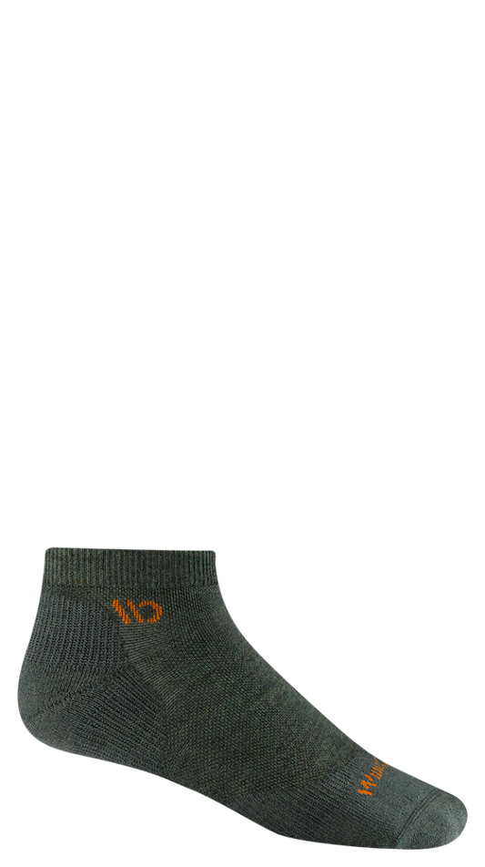 Wide Open Solid Cushioned No Show Socks  Single Pair - Forest