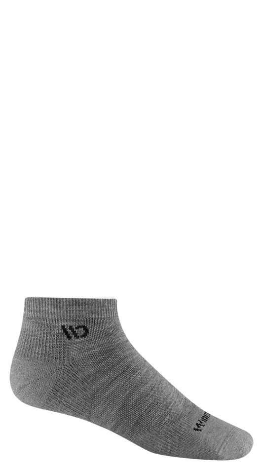 Wide Open Solid Cushioned No Show Socks  Single Pair - Light Gray