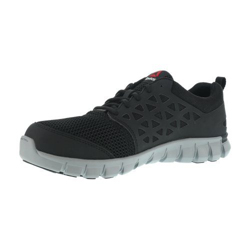 Reebok Sublite Cushion Composite Toe, CSA Work Shoe - Black in 4E extra wide