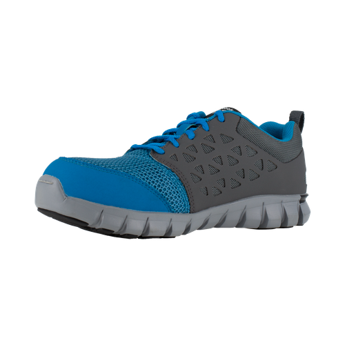 Reebok Sublite Cushion Alloy Toe, SD Work Shoe - Blue/Grey in 4E extra wide