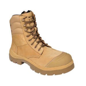 Wide Load 890WZC Composite Safety Toe Zip 8 inch Work Boot - Wheat - 6E Only