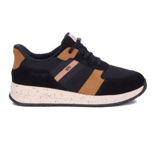 Drew Shoe Connor - Black/Tan Suede Combo