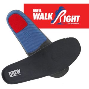Drew Shoe WalkRight Insole Black 4E-6E