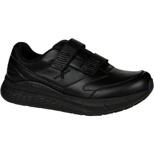 Xelero Steadfast Walker Men's Black Leather Velcro Shoe
