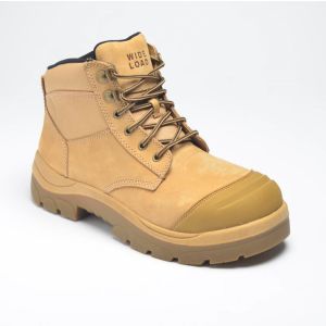 Wide Load 690WZ Steel Safety Toe Zip Water-resistant  6 inch Work Boot - Wheat - 6E Only
