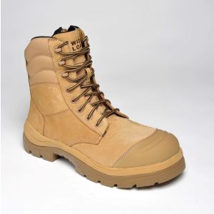 Wide Load 890WZC Composite Safety Toe Zip 8 inch Work Boot - Wheat - 6E Only