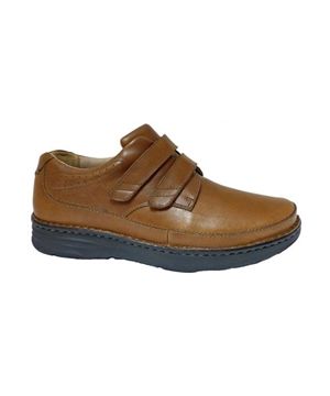Drew Shoe Mansfield Velcro® Closure Dress Shoes - Dark Brown