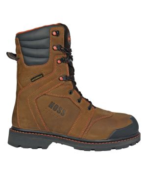 Hoss Clash 9" Brown Soft Toe Waterproof - 1,000g Insulated Boot