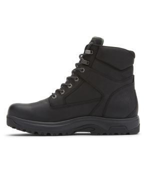 Dunham 8000 Works 6" Soft Toe Boot - Black Leather