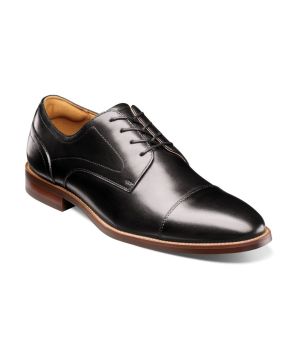 Florsheim Rucci Cap Toe Oxford - Black Dress Shoe