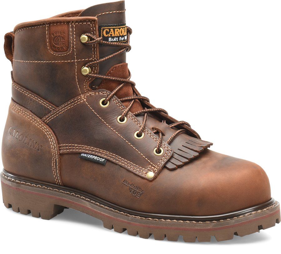acier Carolina Shoe 599 6" Work Boot 11-1/2,D pr marron 