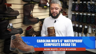 Carolina Men's 6 inch Waterproof Composite Broad Toe Work Boot