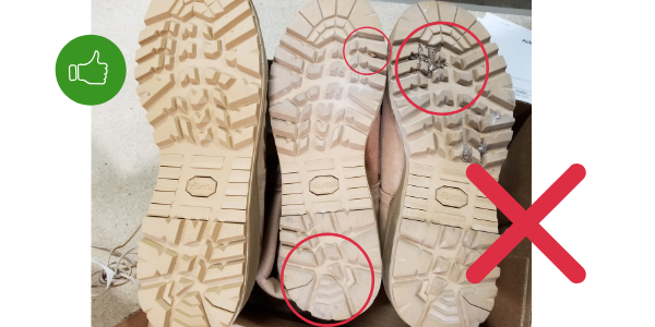 XL Feet Product Return Condition 