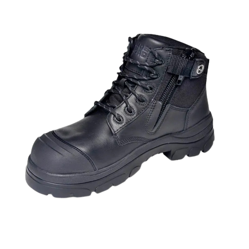 Wide Load 690BZN Non-Safety Toe Zip Water-resistant 6 inch Work Boot - Black - 6E Only