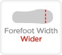 Forefoot Wider